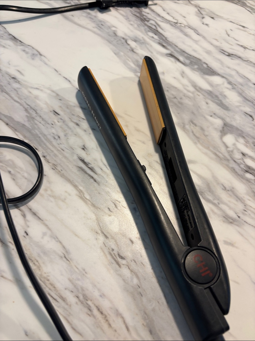 CHI Black and Gold Ceramic Hair Straightener - Sleek Professional Flat Iron